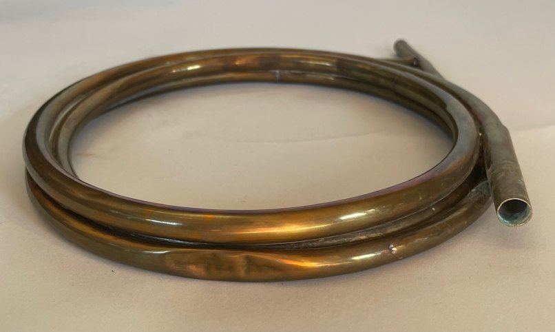 HORN - COURTOIS AINÉ NATURAL HORN WITH CROOKS IN CASE