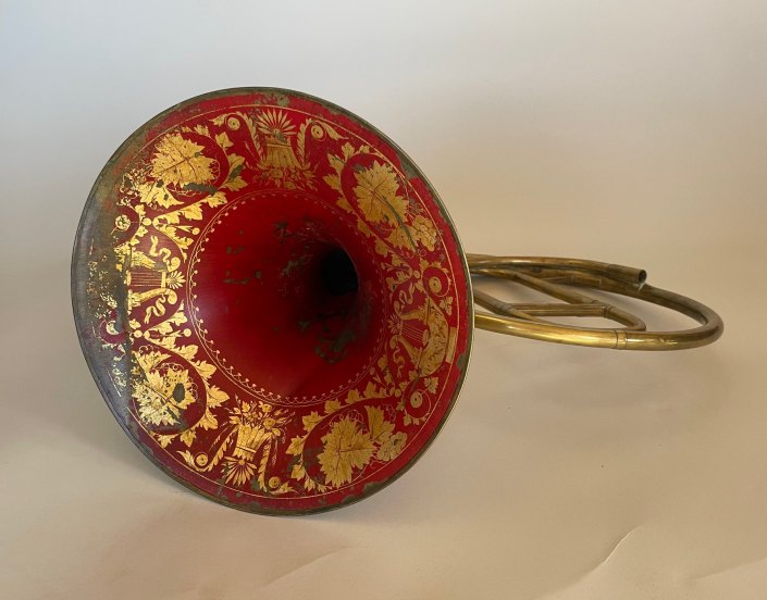 HORN - COURTOIS AINÉ NATURAL HORN WITH CROOKS IN CASE