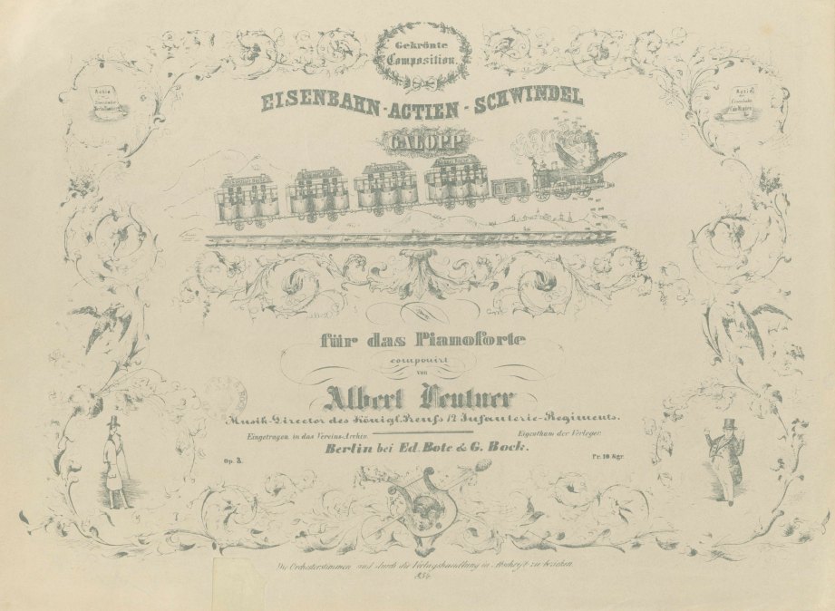 Leutner, Albert - Eisenbahn-Actien-Schwindel Galopp für das