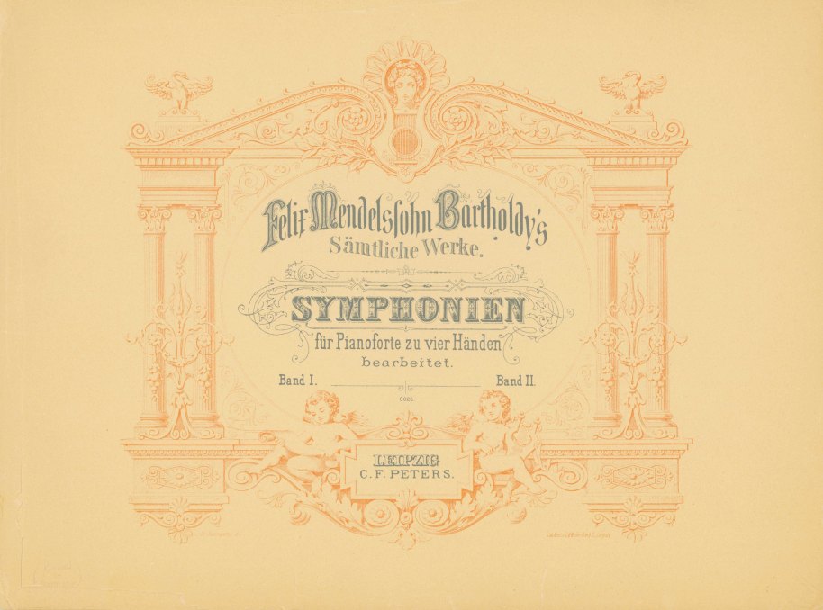 Mendelssohn, Felix - Symphonien Für Pianoforte zu vier Händen.