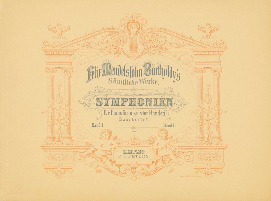 Mendelssohn, Felix - Symphonien Für Pianoforte zu vier Händen.