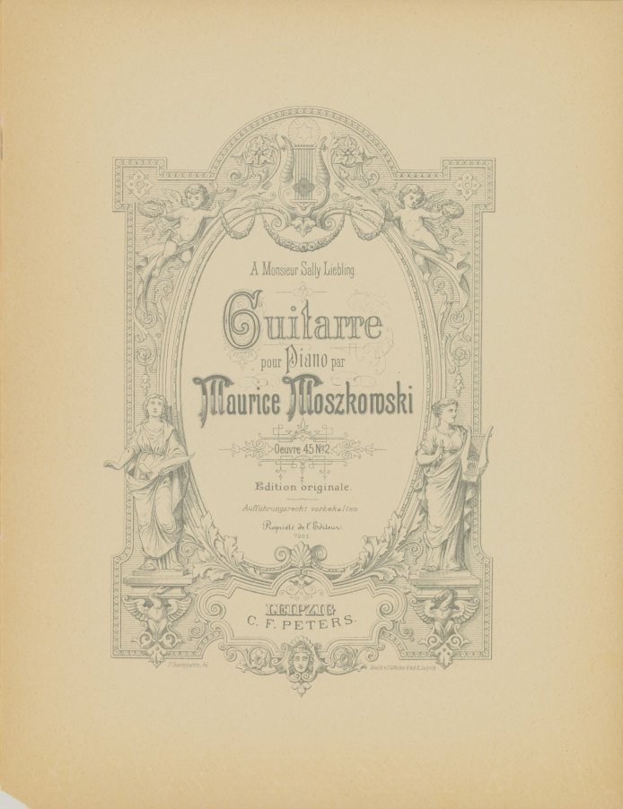 Moszkowski, Moritz - Guitarre, pour Piano. Op. 45, no. 2.