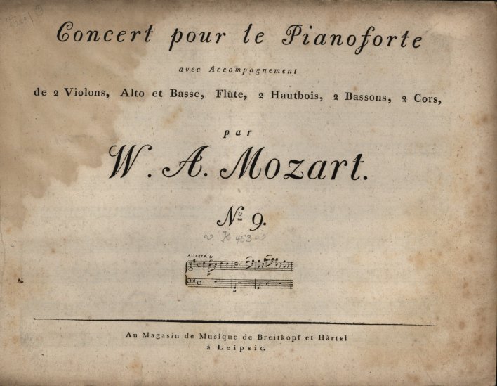 Mozart, W.A. - Piano Concerto No. 17, K453, "Concert pour le Pianoforte