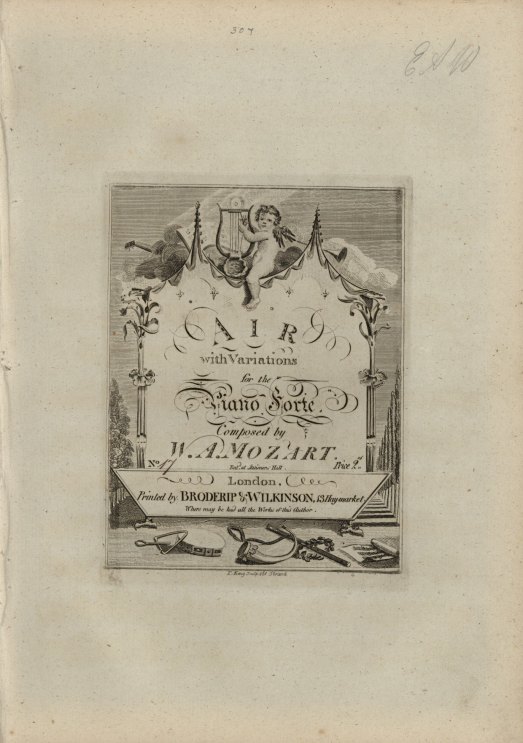 Mozart, W.A. - Piano Variations, K180, 354, 25, Air with Variations for