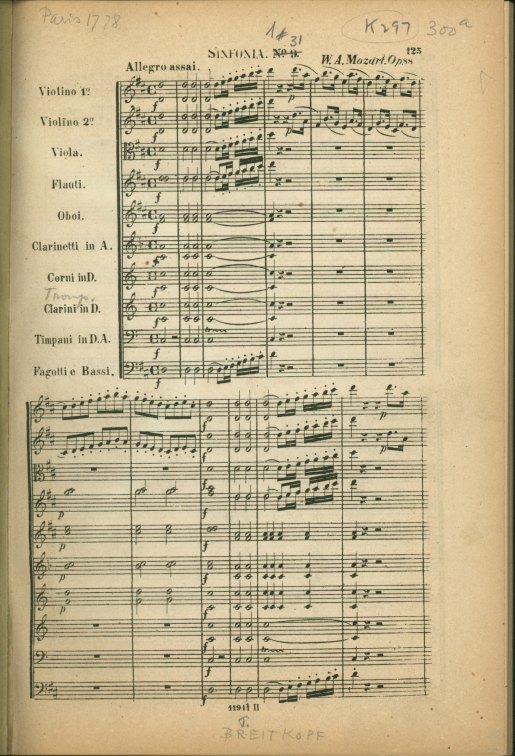 Mozart, W.A. - Symphony No. 31, "Paris", K297, and Adagio & Fugue,