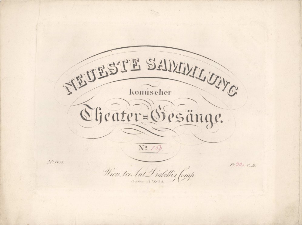 Müller, Wenzel - Neueste Sammlung. Theater=Gesänge. Nos. 164; 167;