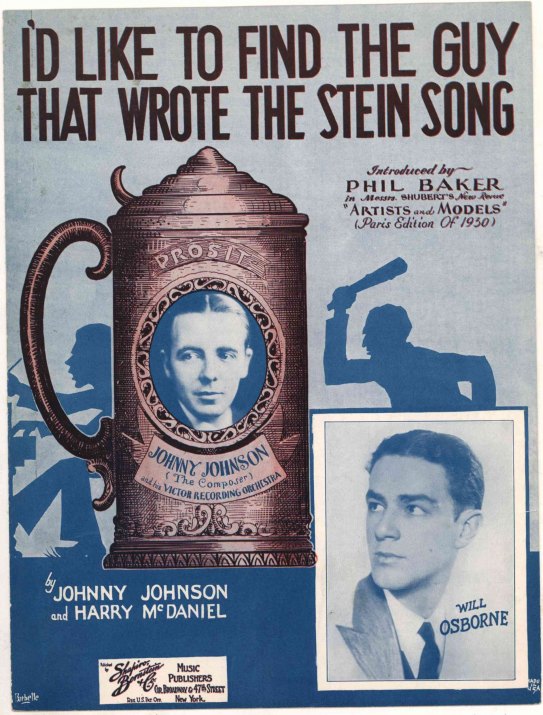 Prohibition Sheet Music - Six Songs About Prohibition. - (8174)