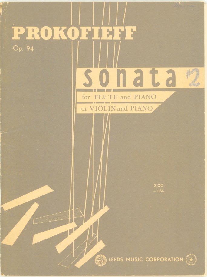 Prokofiev, Sergei - Sonata No. 2 for Flute and Piano or Violin and