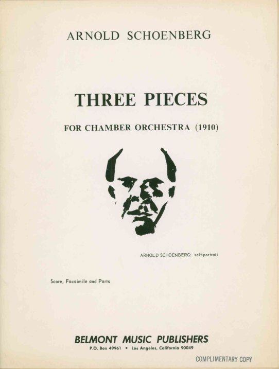 Schoenberg, Arnold - Three Pieces for Chamber Orchestra (1910). Score,
