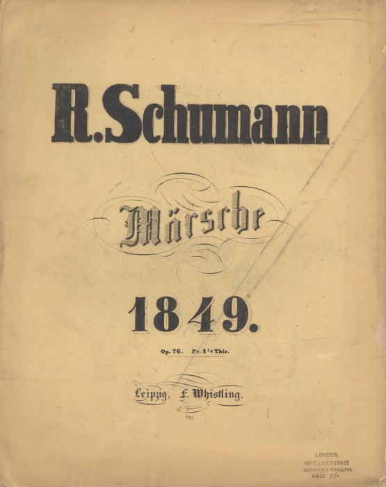 Schumann, Robert - IV Märsche für das Pianoforte, op. 76