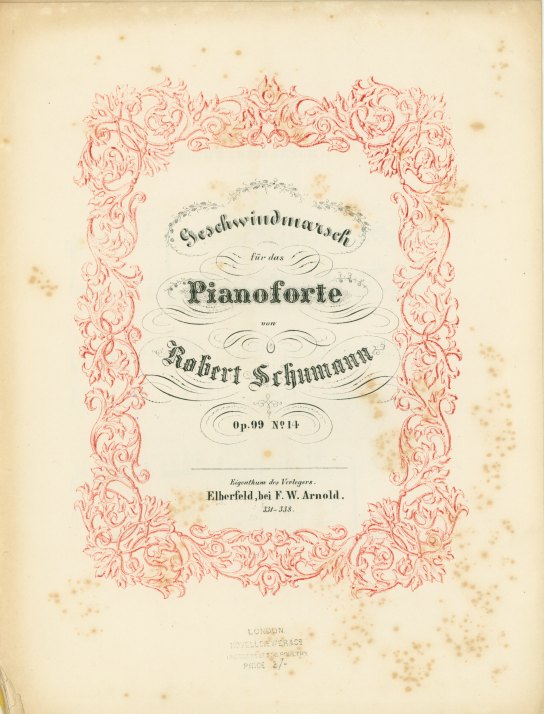 Schumann, Robert - 14 Stücke für das Pianoforte, op. 99: nos. 4-8 and