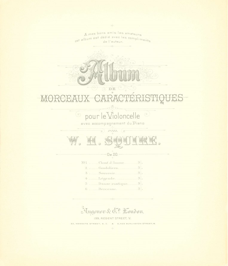 Squire, William Henry - Album de Morceaux Caractéristiques pour le