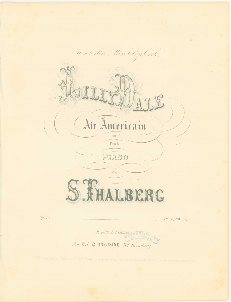 Thalberg, Sigismond - Home! Sweet Home!, Air Anglais varié pour le