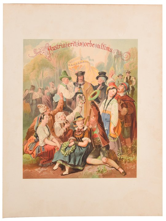 VIENNESE ROYAL FOLIO - Westmeyer, Wilhelm - Schluss Apotheose der Kaiser