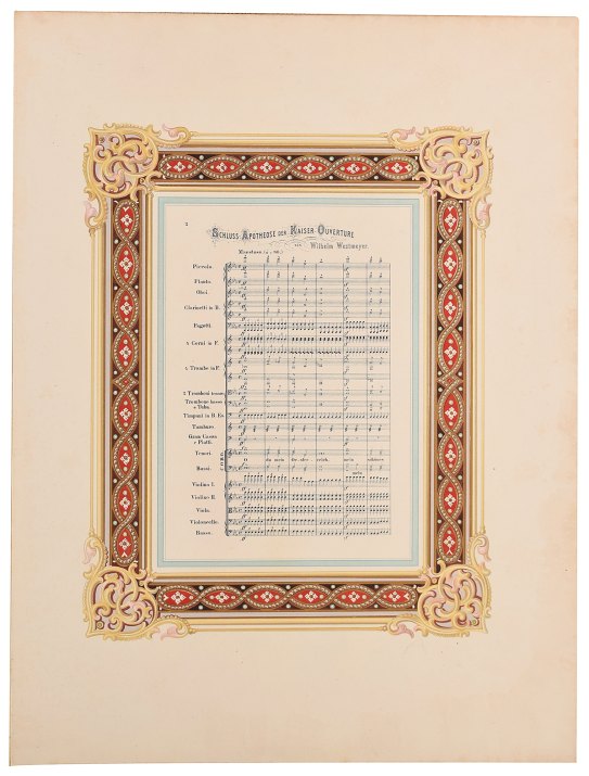 VIENNESE ROYAL FOLIO - Westmeyer, Wilhelm - Schluss Apotheose der Kaiser