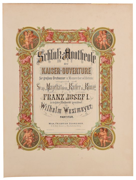 VIENNESE ROYAL FOLIO - Westmeyer, Wilhelm - Schluss Apotheose der Kaiser