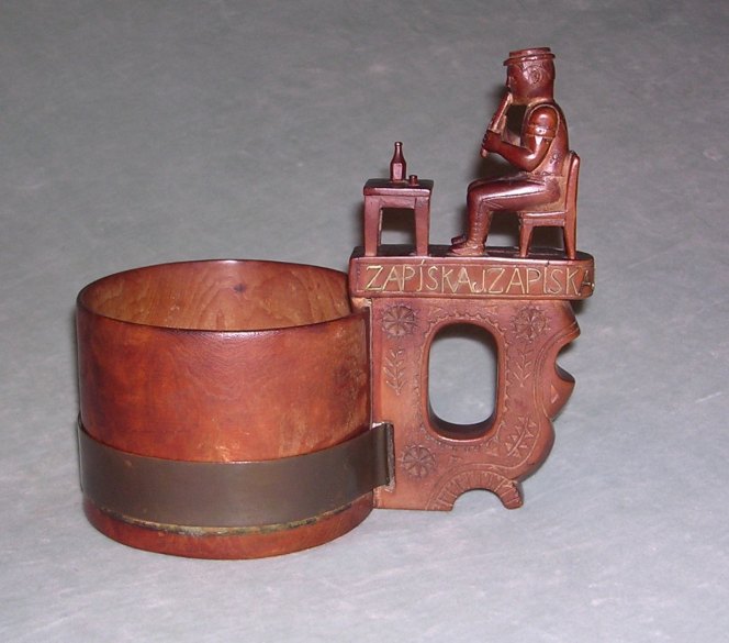 BEER STEIN - Antique Stein with Flutist