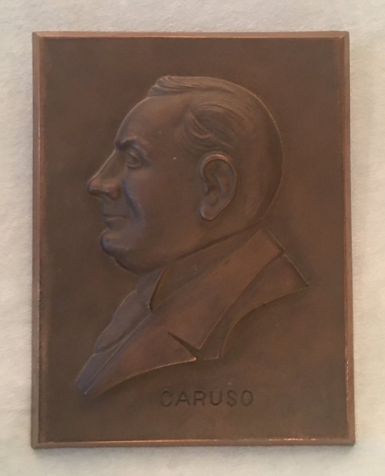 Caruso, Enrico - Bronze Plaque