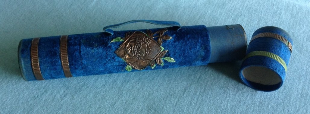 MELBA, NELLIE - VELVET MUSIC CASE - rare item honoring the one and only
