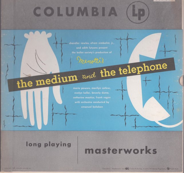 Menotti, Gian Carlo - LP Recording Signed Gian Carlo Menotti.