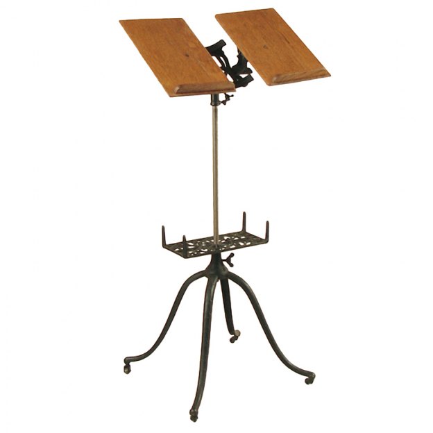 MUSIC STAND - Wood & Metal Conductor's Stand