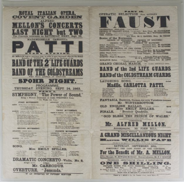 BROADSHEET - CONCERT PROGRAMME