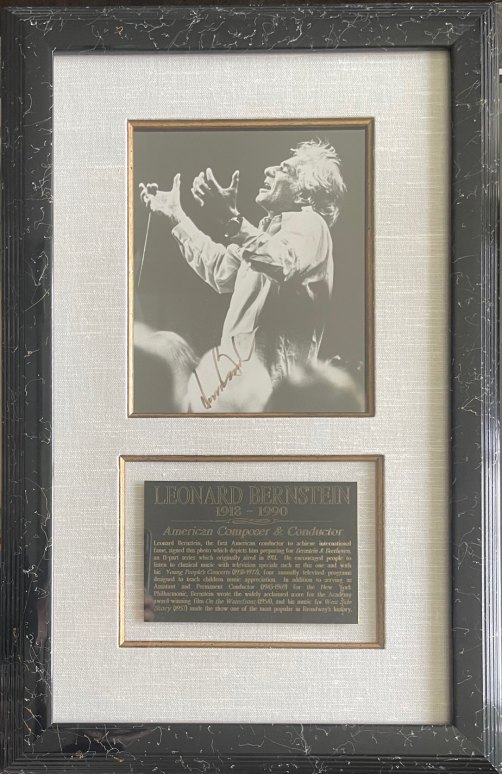Bernstein, Leonard - Photograph Signed