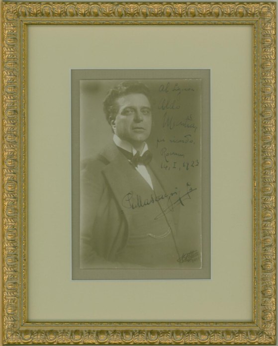 Mascagni, Pietro - Photograph Signed