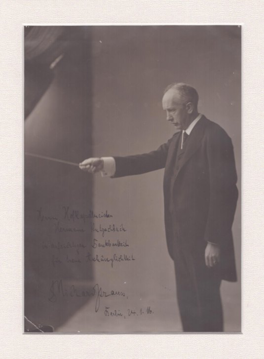 Strauss, Richard - Photograph Inscribed and Signed