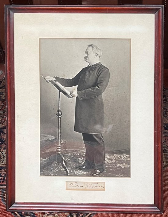Thomas, Theodore - Framed Ensemble with Photograph and Signature,