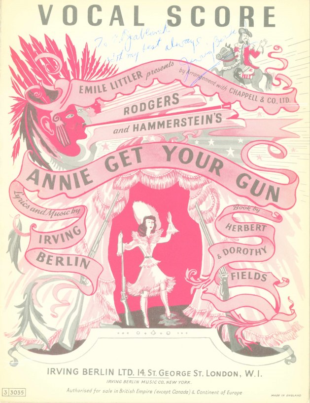 Berlin, Irving - Annie Get Your Gun. Vocal score.