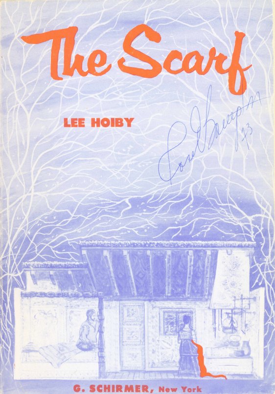 BAMPTON-SIGNED HOIBY SCORE - Hoiby, Lee - The Scarf. [Vocal score]