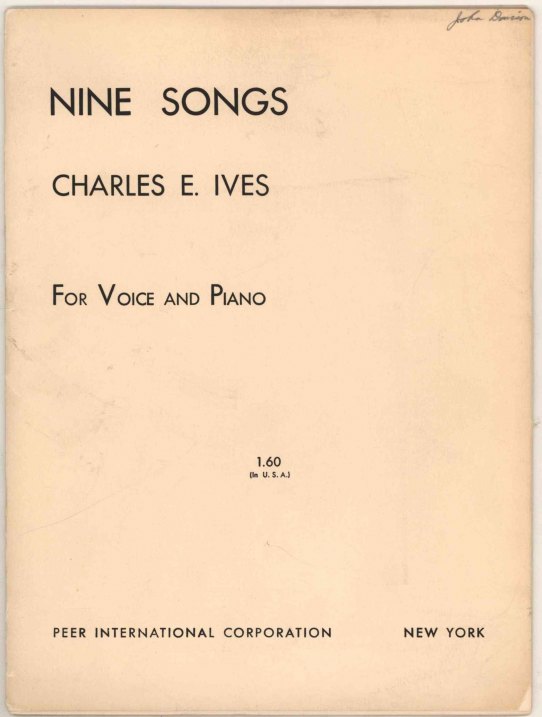 IVES - GROUP OF 7 SCORES - Ives, Charles