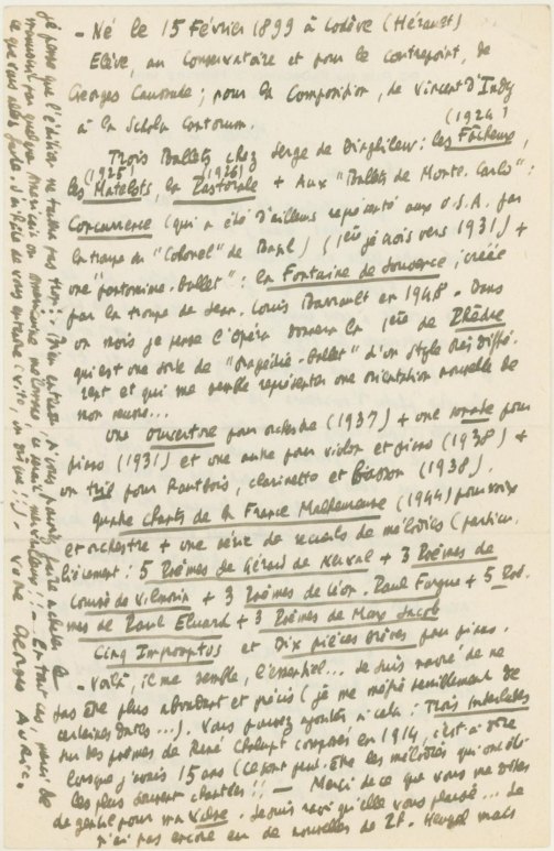 AURIC, FRANCAIX, MILHAUD, POULENC, PREGER, SAUGUET - Mouvements du