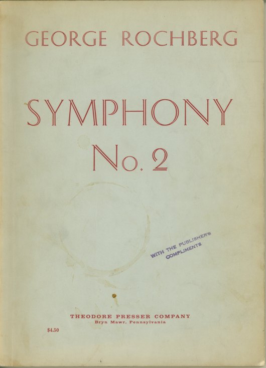 Rochberg, George - Symphony No. 2. - (5034)